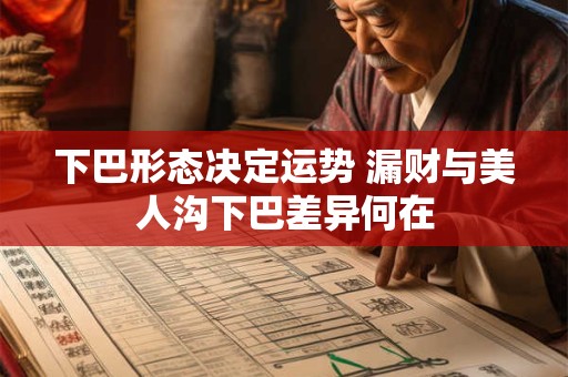 下巴形态决定运势 漏财与美人沟下巴差异何在