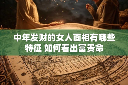 中年发财的女人面相有哪些特征 如何看出富贵命