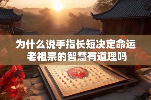 为什么说手指长短决定命运 老祖宗的智慧有道理吗
