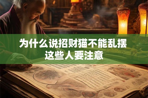 为什么说招财猫不能乱摆 这些人要注意