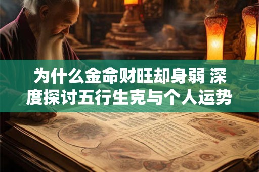 为什么金命财旺却身弱 深度探讨五行生克与个人运势的关系