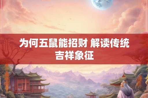 为何五鼠能招财 解读传统吉祥象征