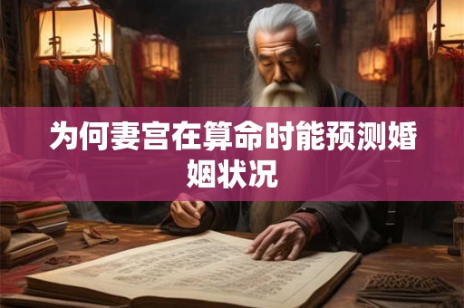 为何妻宫在算命时能预测婚姻状况