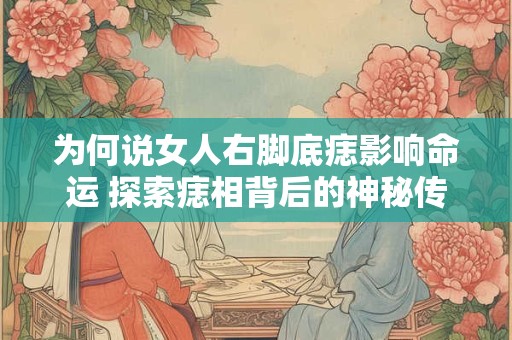 为何说女人右脚底痣影响命运 探索痣相背后的神秘传说