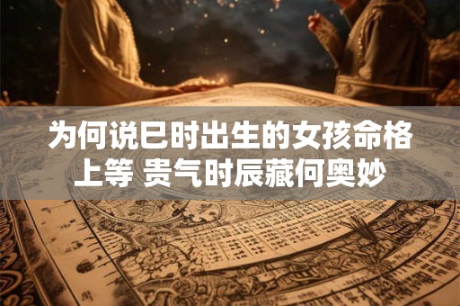 为何说巳时出生的女孩命格上等 贵气时辰藏何奥妙