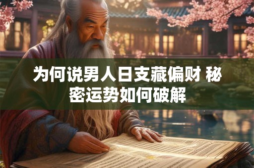 为何说男人日支藏偏财 秘密运势如何破解