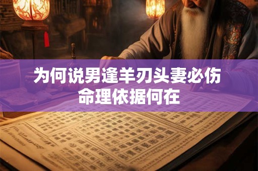 为何说男逢羊刃头妻必伤 命理依据何在