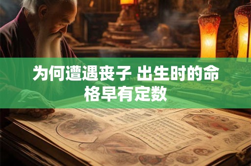 为何遭遇丧子 出生时的命格早有定数