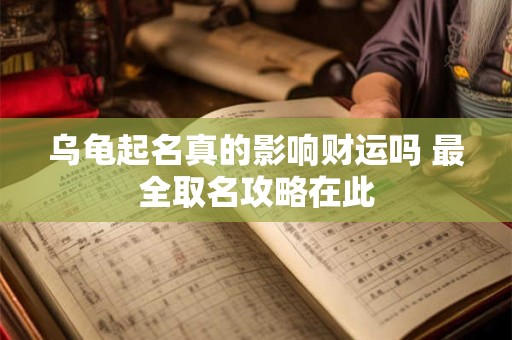 乌龟起名真的影响财运吗 最全取名攻略在此