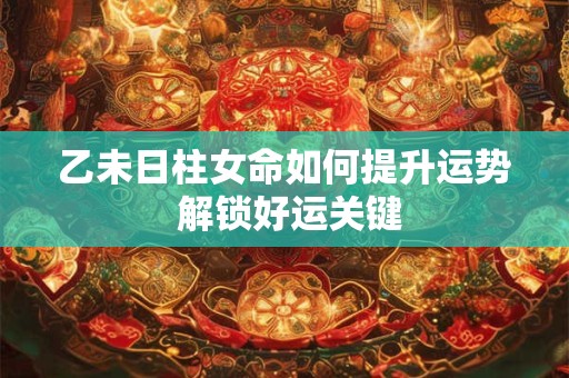 乙未日柱女命如何提升运势 解锁好运关键