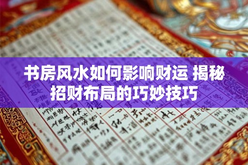 书房风水如何影响财运 揭秘招财布局的巧妙技巧