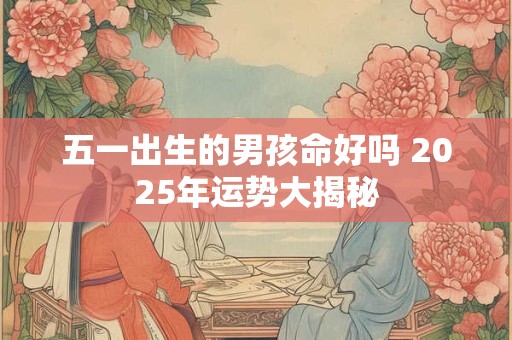 五一出生的男孩命好吗 2025年运势大揭秘