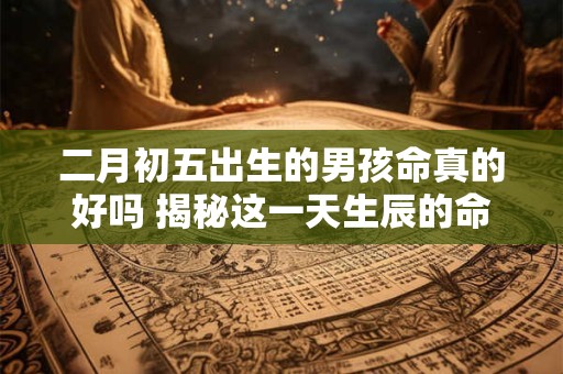 二月初五出生的男孩命真的好吗 揭秘这一天生辰的命理玄机
