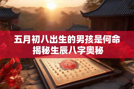 五月初八出生的男孩是何命 揭秘生辰八字奥秘