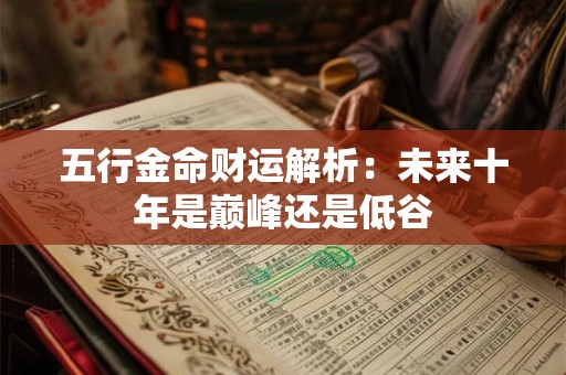 五行金命财运解析：未来十年是巅峰还是低谷
