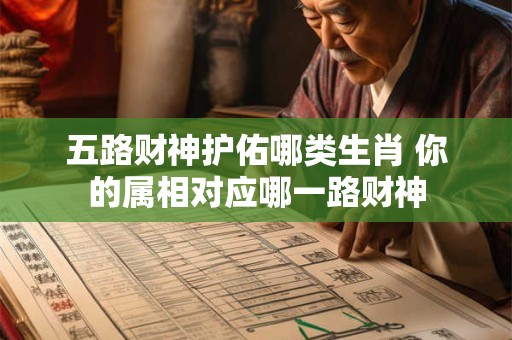 五路财神护佑哪类生肖 你的属相对应哪一路财神
