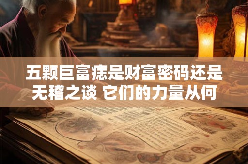 五颗巨富痣是财富密码还是无稽之谈 它们的力量从何而来
