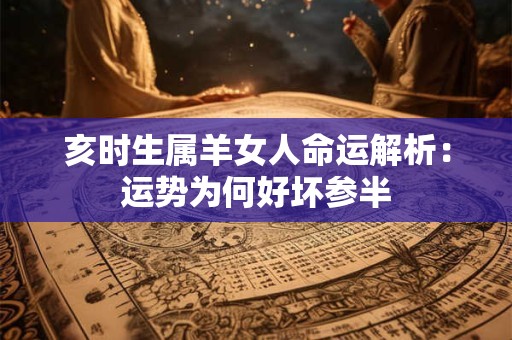 亥时生属羊女人命运解析：运势为何好坏参半