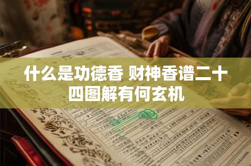 什么是功德香 财神香谱二十四图解有何玄机
