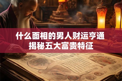 什么面相的男人财运亨通 揭秘五大富贵特征