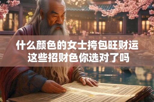 什么颜色的女士挎包旺财运 这些招财色你选对了吗
