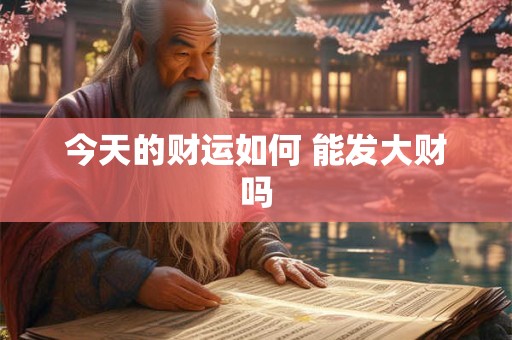 今天穿什么颜色的衣服能带来财运