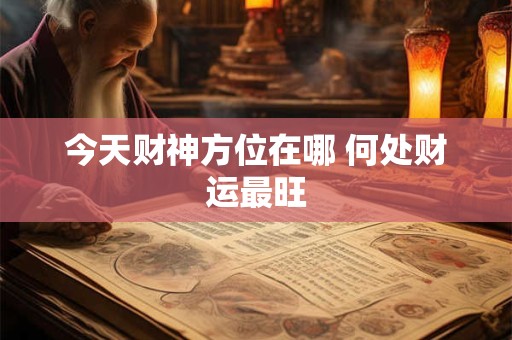 今天财神方位在哪 何处财运最旺