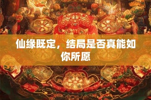 仙缘既定，结局是否真能如你所愿