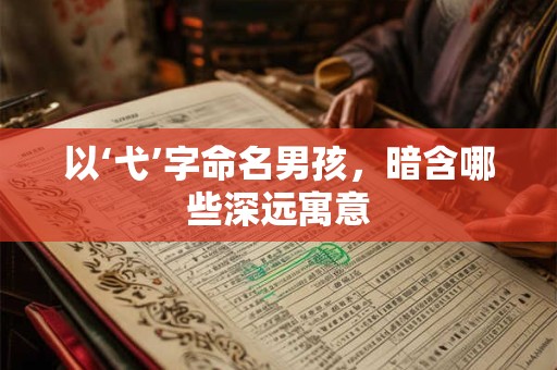 以‘弋’字命名男孩，暗含哪些深远寓意
