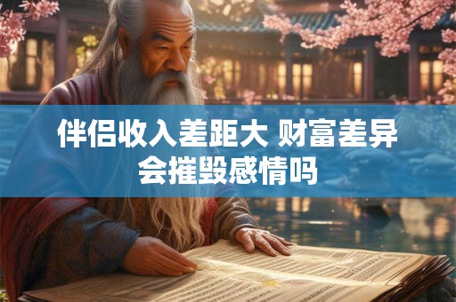 伴侣收入差距大 财富差异会摧毁感情吗