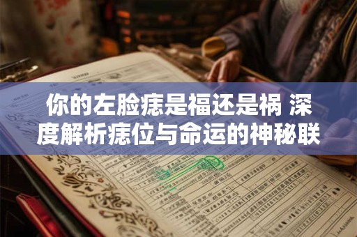 你的左脸痣是福还是祸 深度解析痣位与命运的神秘联系