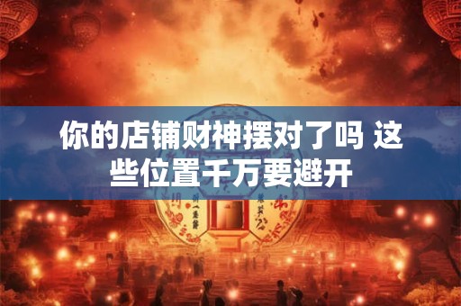 你的店铺财神摆对了吗 这些位置千万要避开