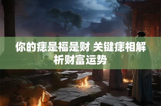 你的痣是福是财 关键痣相解析财富运势