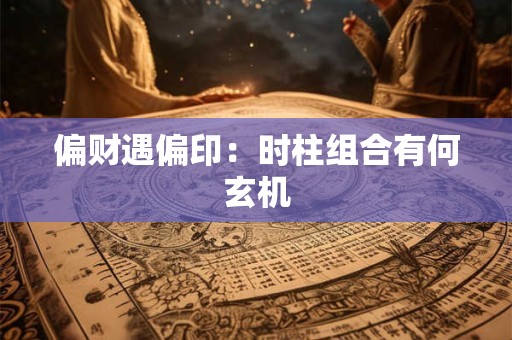偏财遇偏印：时柱组合有何玄机