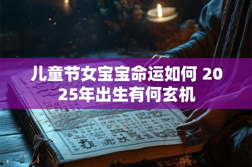 儿童节女宝宝命运如何 2025年出生有何玄机