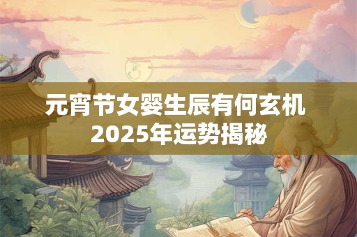 元宵节生日影响运势 正月十五出生宝宝命好不好