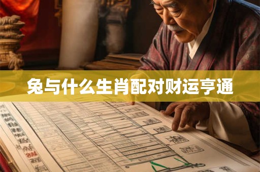 兔与什么生肖配对财运亨通