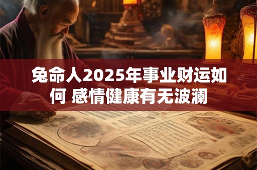 兔命人2025年事业财运如何 感情健康有无波澜