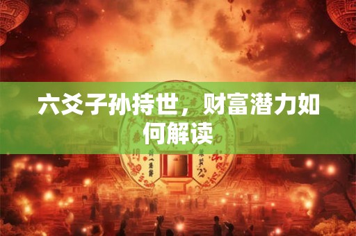 六爻子孙持世，财富潜力如何解读