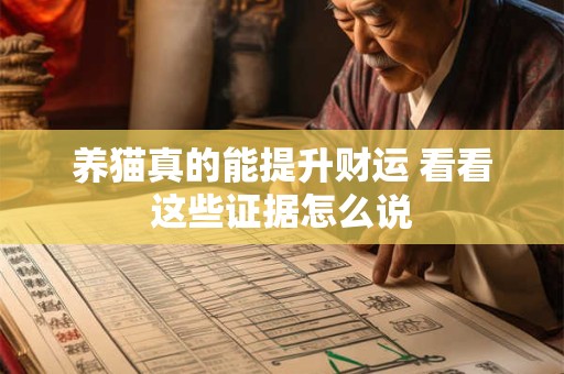 养猫真的能提升财运 看看这些证据怎么说