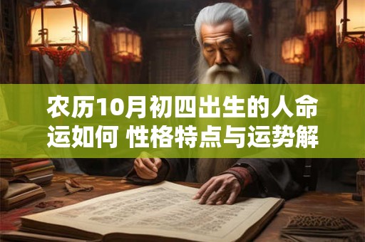 农历10月初四出生的人命运如何 性格特点与运势解析