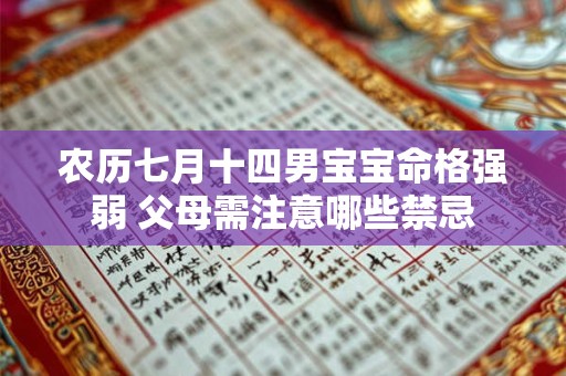 农历七月十四男宝宝命格强弱 父母需注意哪些禁忌