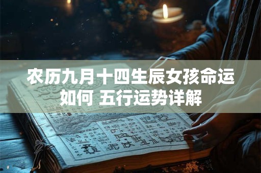农历九月十四生辰女孩命运如何 五行运势详解