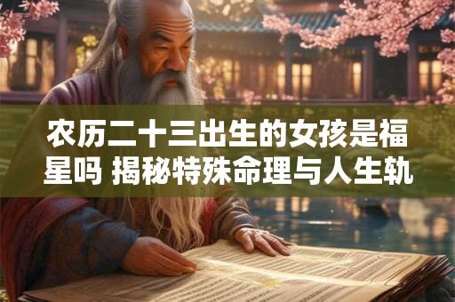 农历二十三出生的女孩是福星吗 揭秘特殊命理与人生轨迹