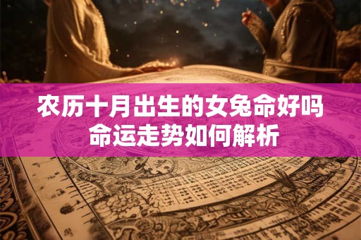 农历十月初一出生的女孩命好吗 运势如何