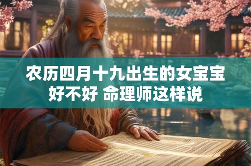详细阅读:农历四月十五出生的女孩旺家吗 八字吉凶速看 农历四月十五出生的女孩旺家吗 八字吉凶速看
