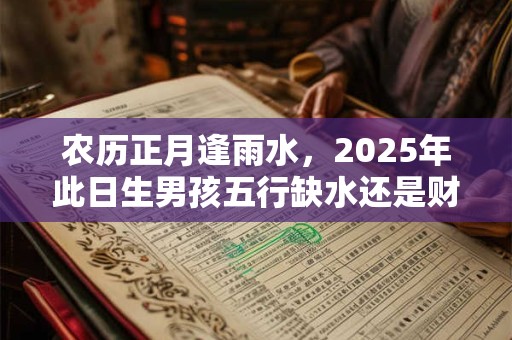 农历正月逢雨水，2025年此日生男孩五行缺水还是财旺