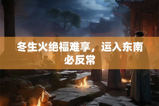 冬生火绝福难享，运入东南必反常