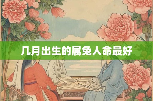 几月出生的属兔人命最好