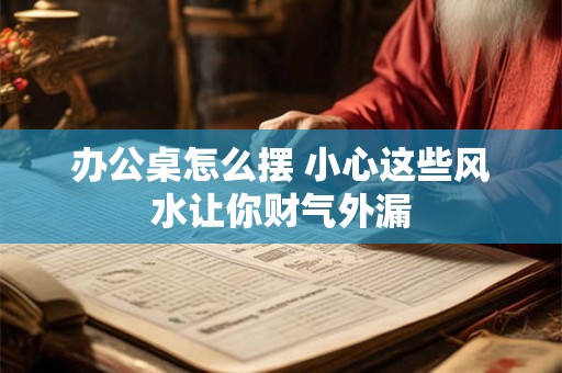 办公桌怎么摆 小心这些风水让你财气外漏